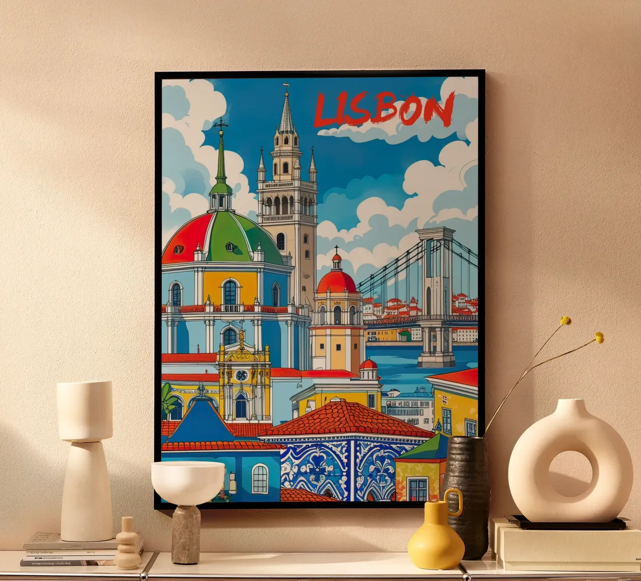 Lisbona poster da 🎁 NOBELART