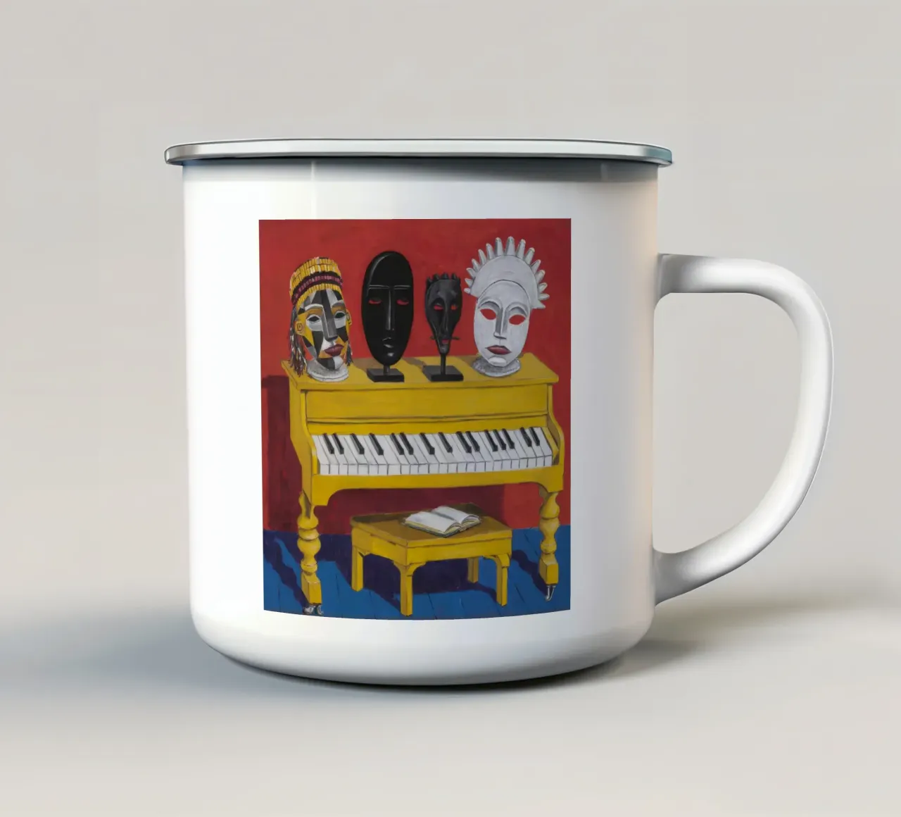 Armonia artistica tazza in smalto da Ebony Carpenter