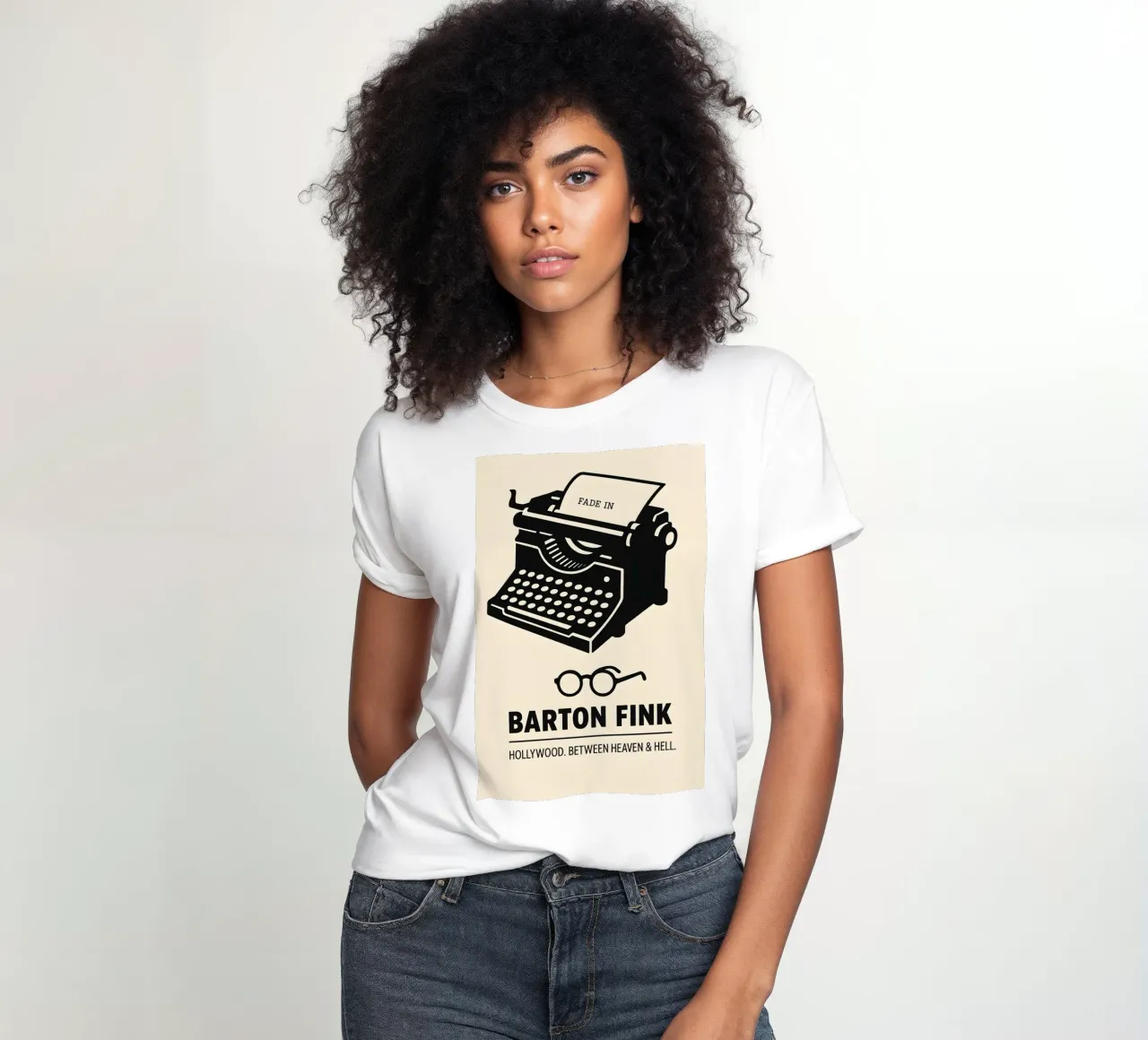 Barton Fink Print t-shirt da donna da MoviesArt