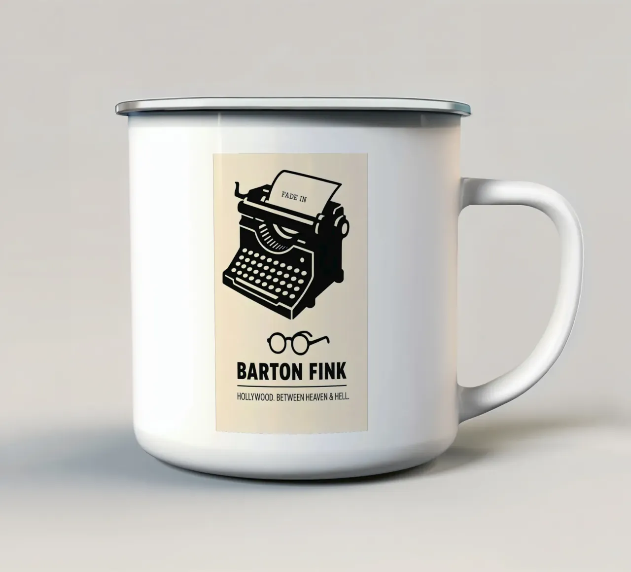 Barton Fink Print tazza in smalto da MoviesArt