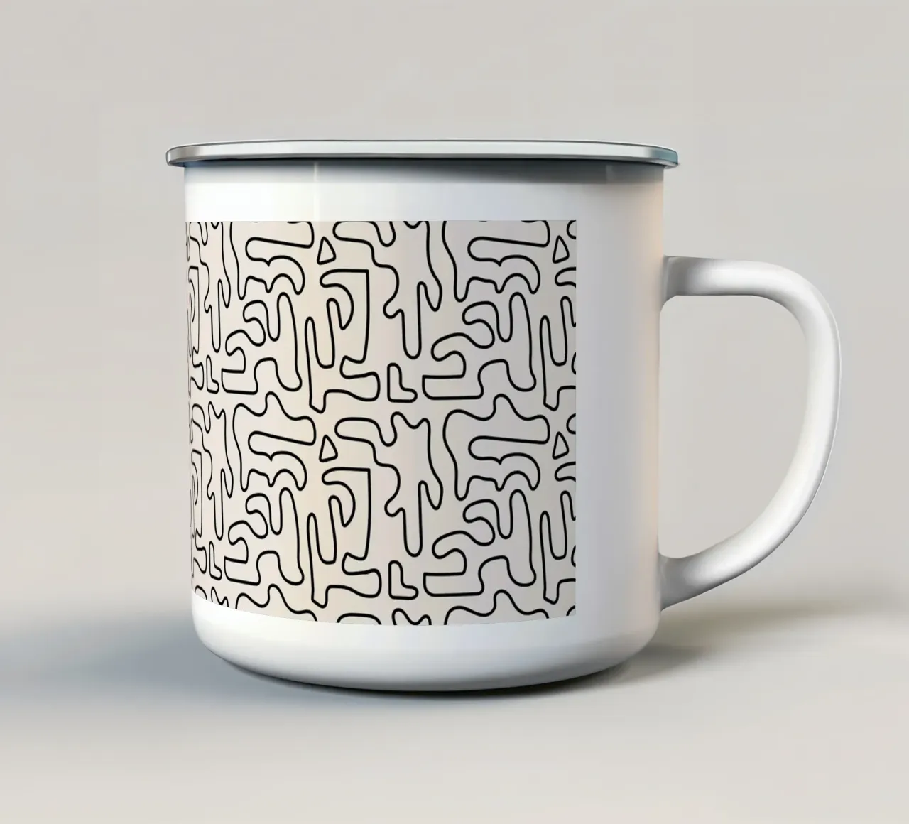 Pattern Love No 129 tazza in smalto da treechild