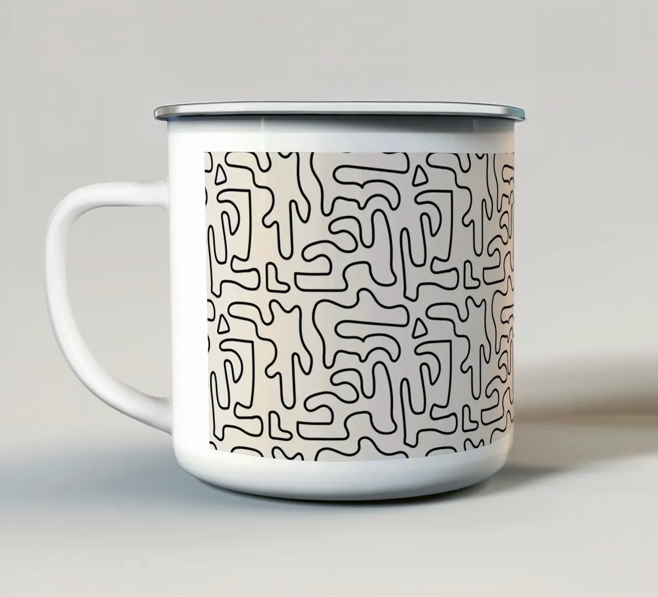 Pattern Love No 129 tazza in smalto da treechild