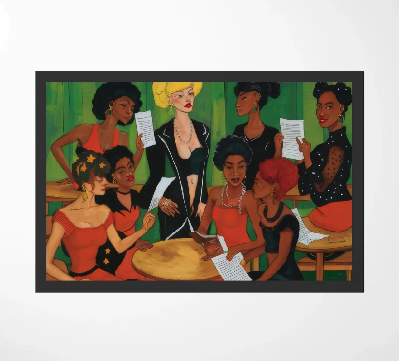 Communal Creativity doormat by Ebony Carpenter