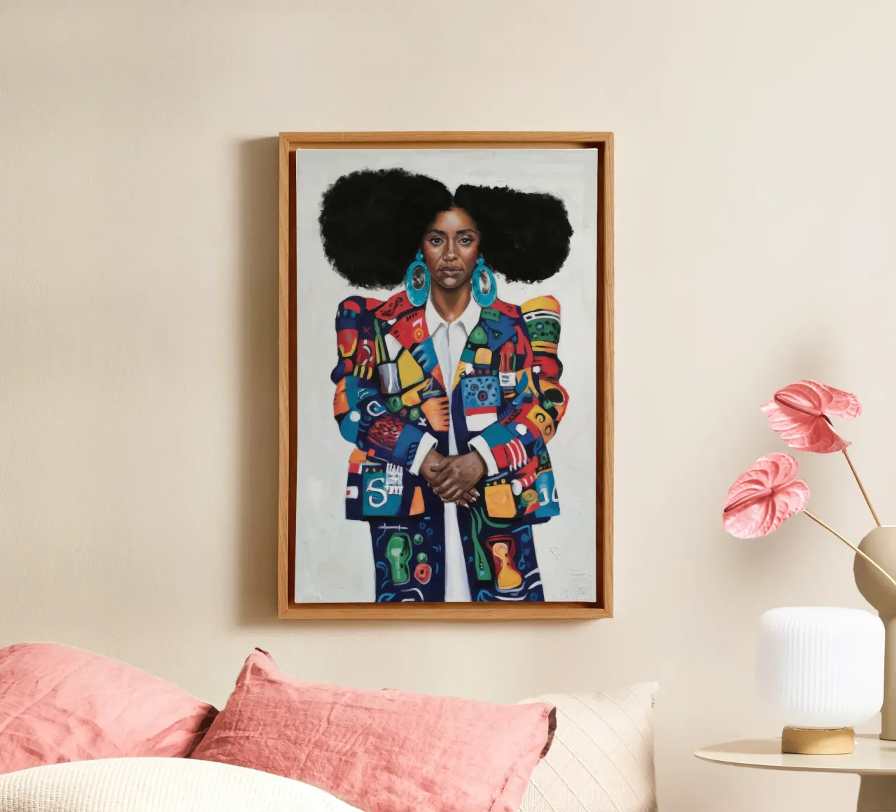 Levendige identiteit canvas met Baklijst van Ebony Carpenter