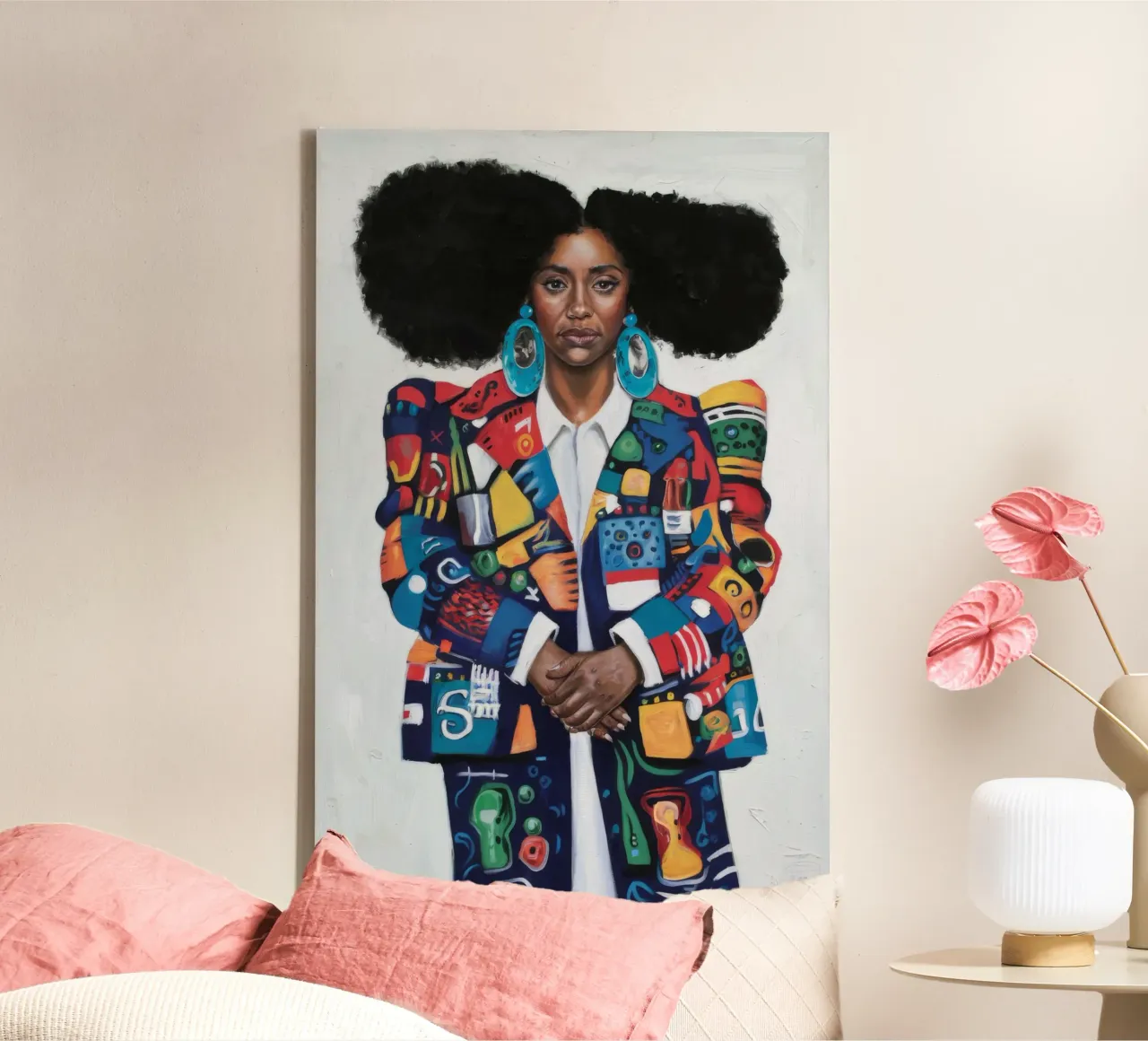 Levendige identiteit canvas met Baklijst van Ebony Carpenter