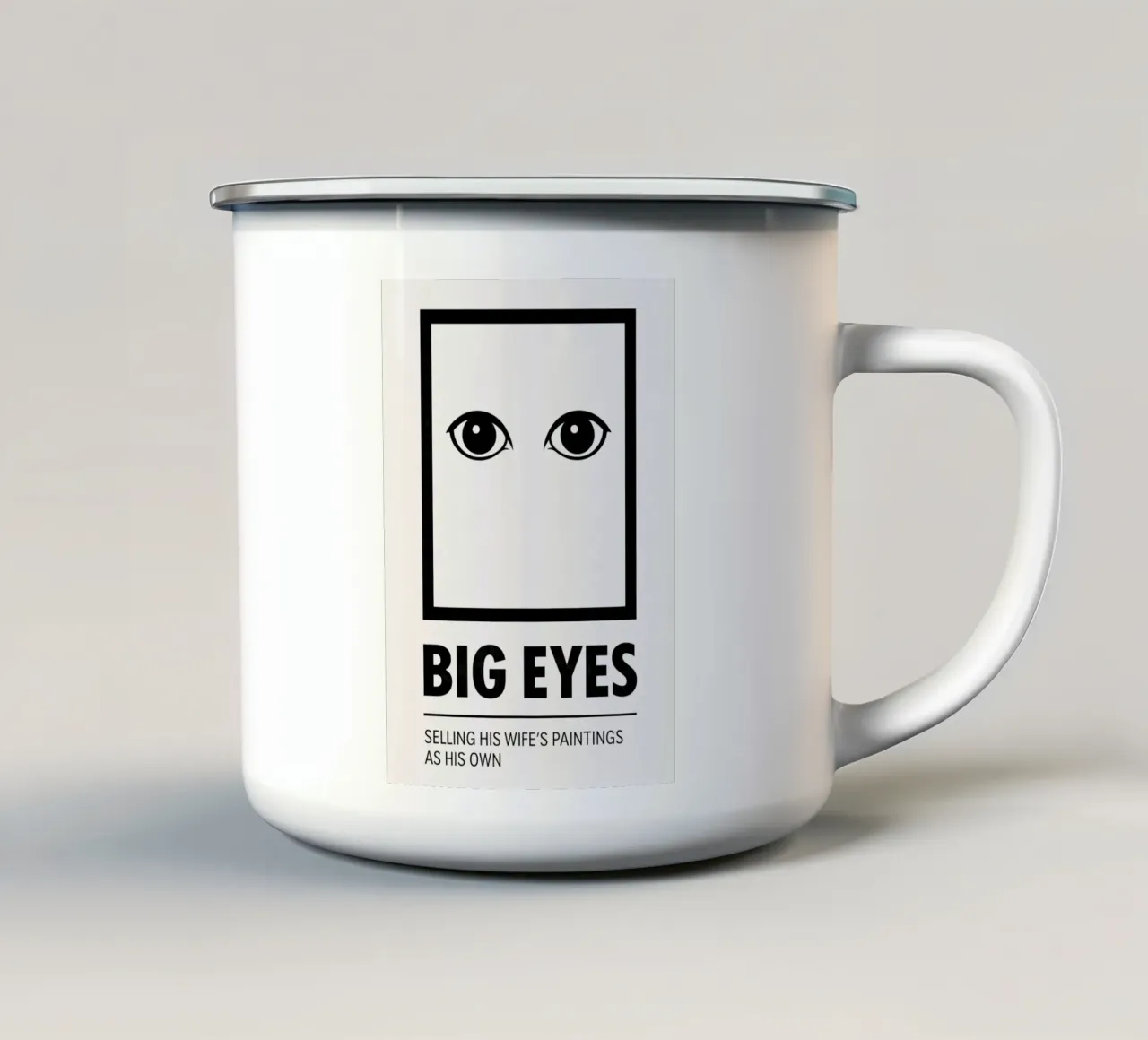 Big Eyes Print tazza in smalto da MoviesArt