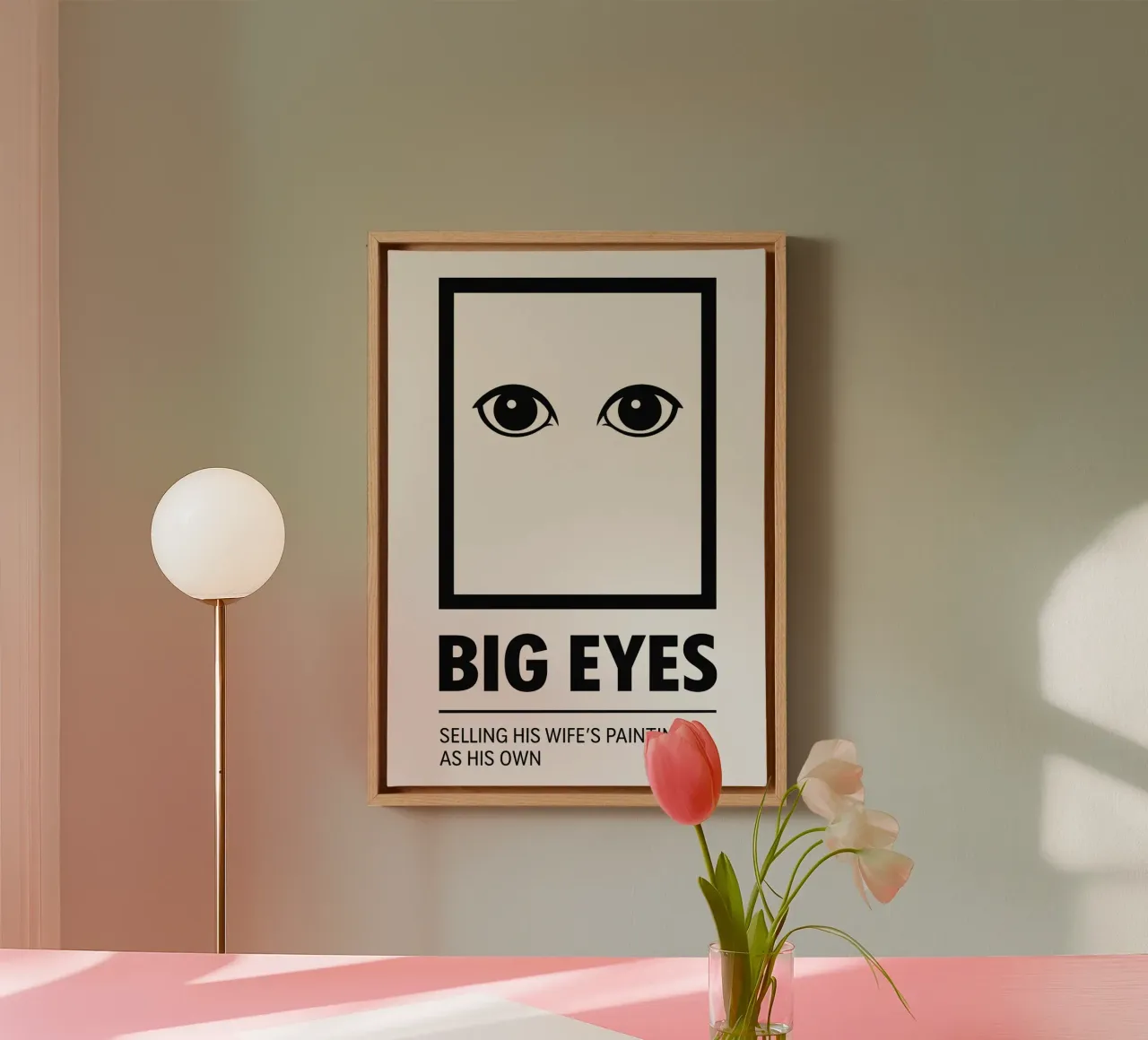Big Eyes Print tela con Cornice a cassetta da MoviesArt