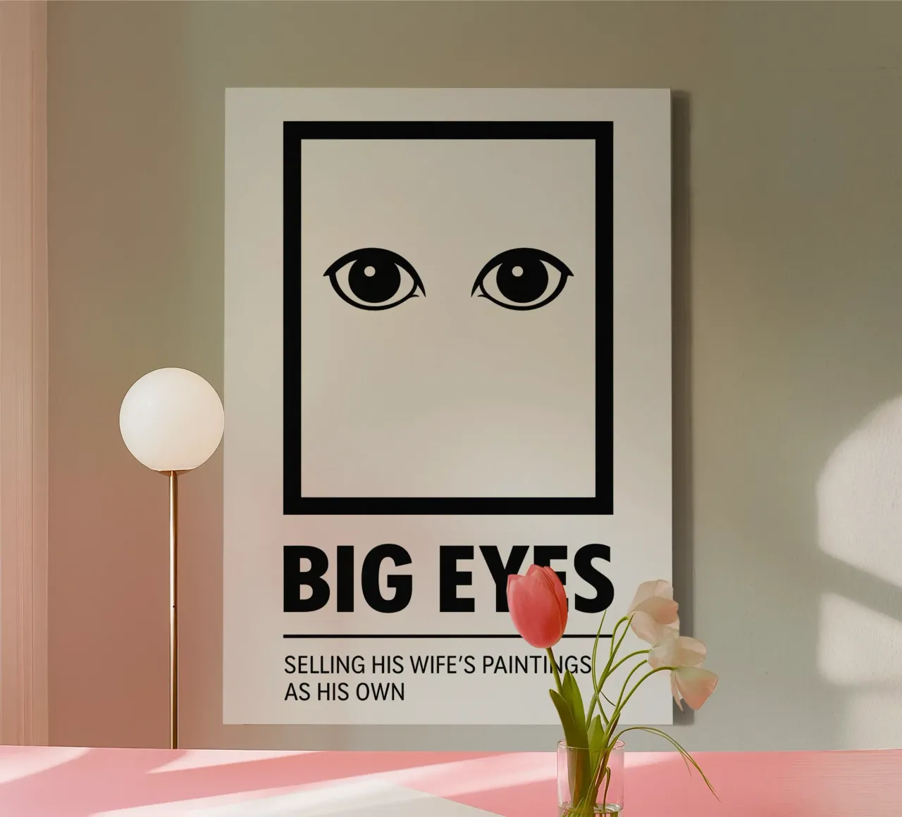 Big Eyes Print tela con Cornice a cassetta da MoviesArt