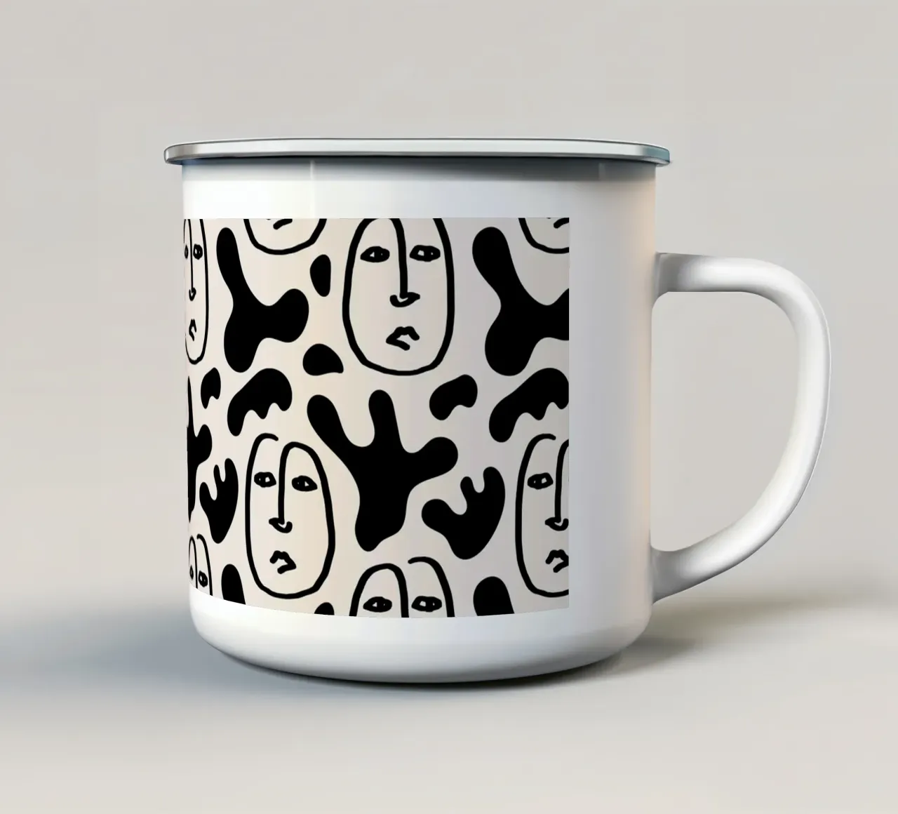 Pattern Love No 138 tazza in smalto da treechild