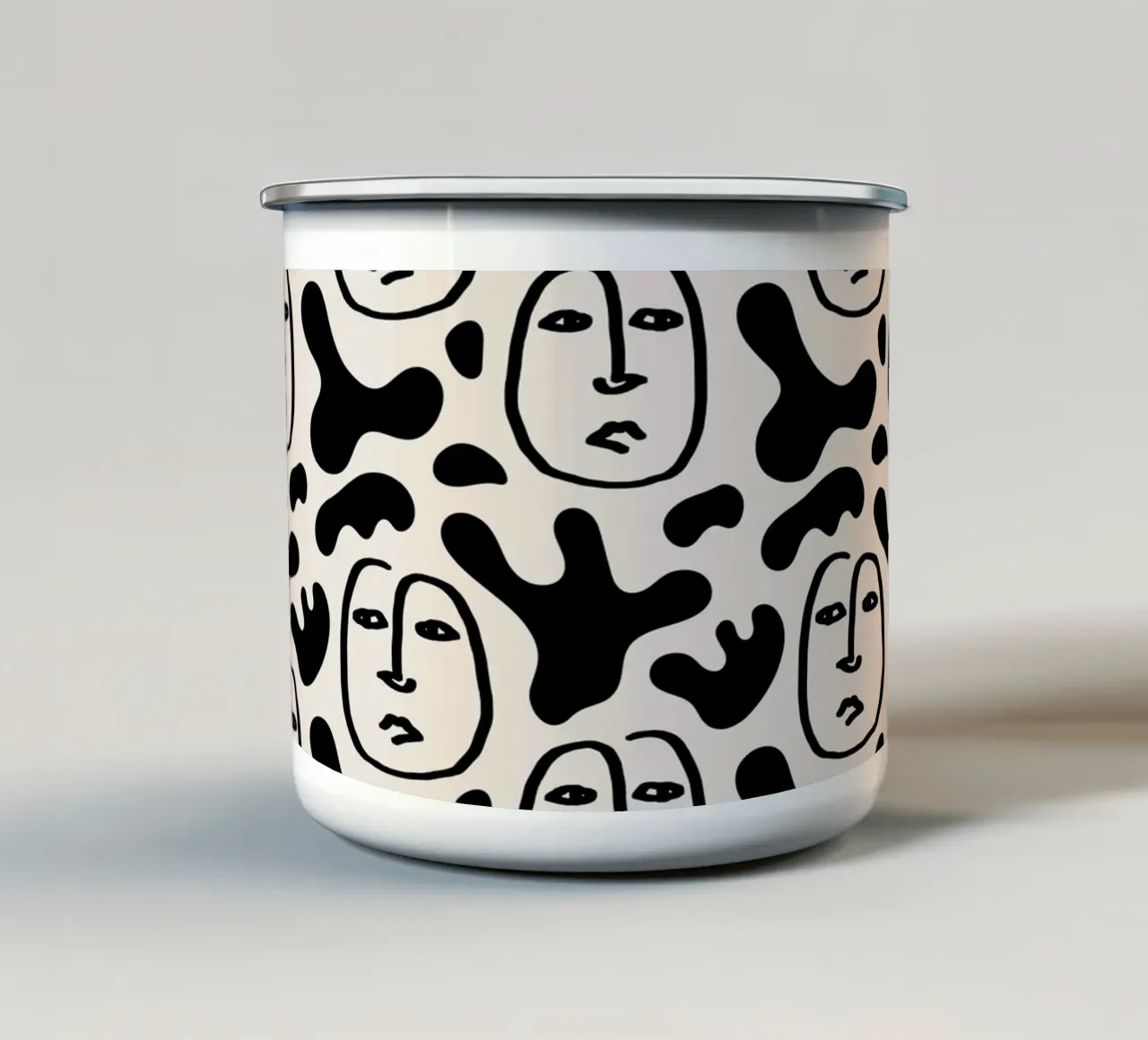 Pattern Love No 138 tazza in smalto da treechild