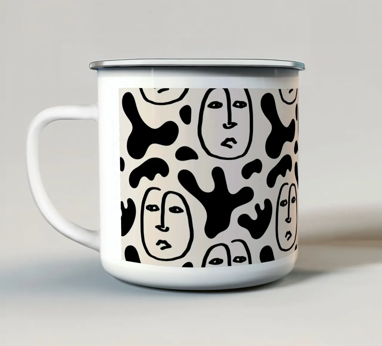 Pattern Love No 138 tazza in smalto da treechild