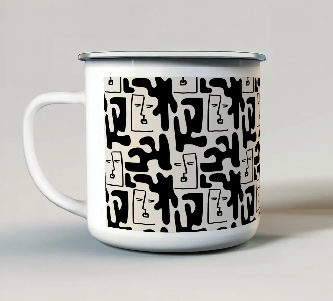 Pattern Love No 139 tazza in smalto da treechild