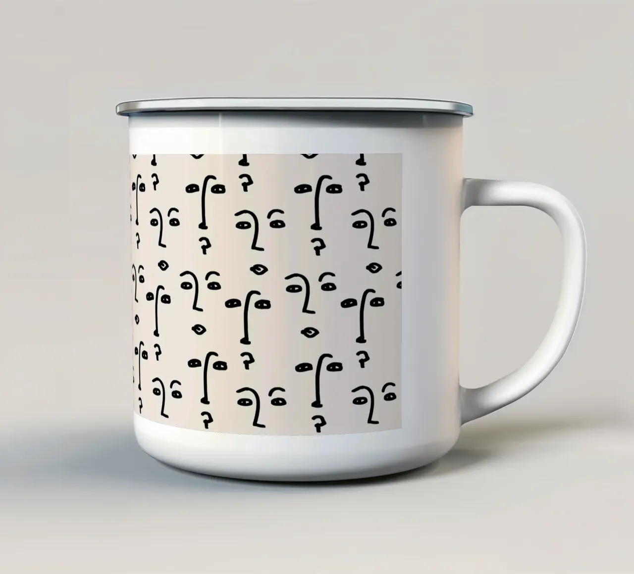 Pattern Love No 140 tazza in smalto da treechild