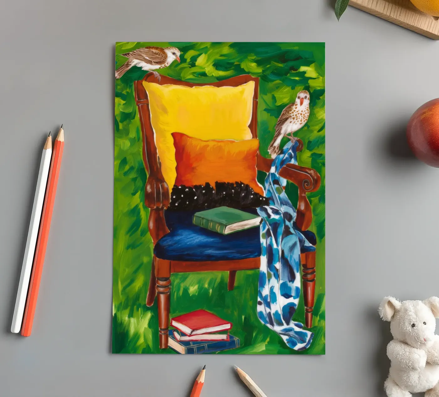 Contemplative Artistic Reflection sticker sheet by Ebony Carpenter