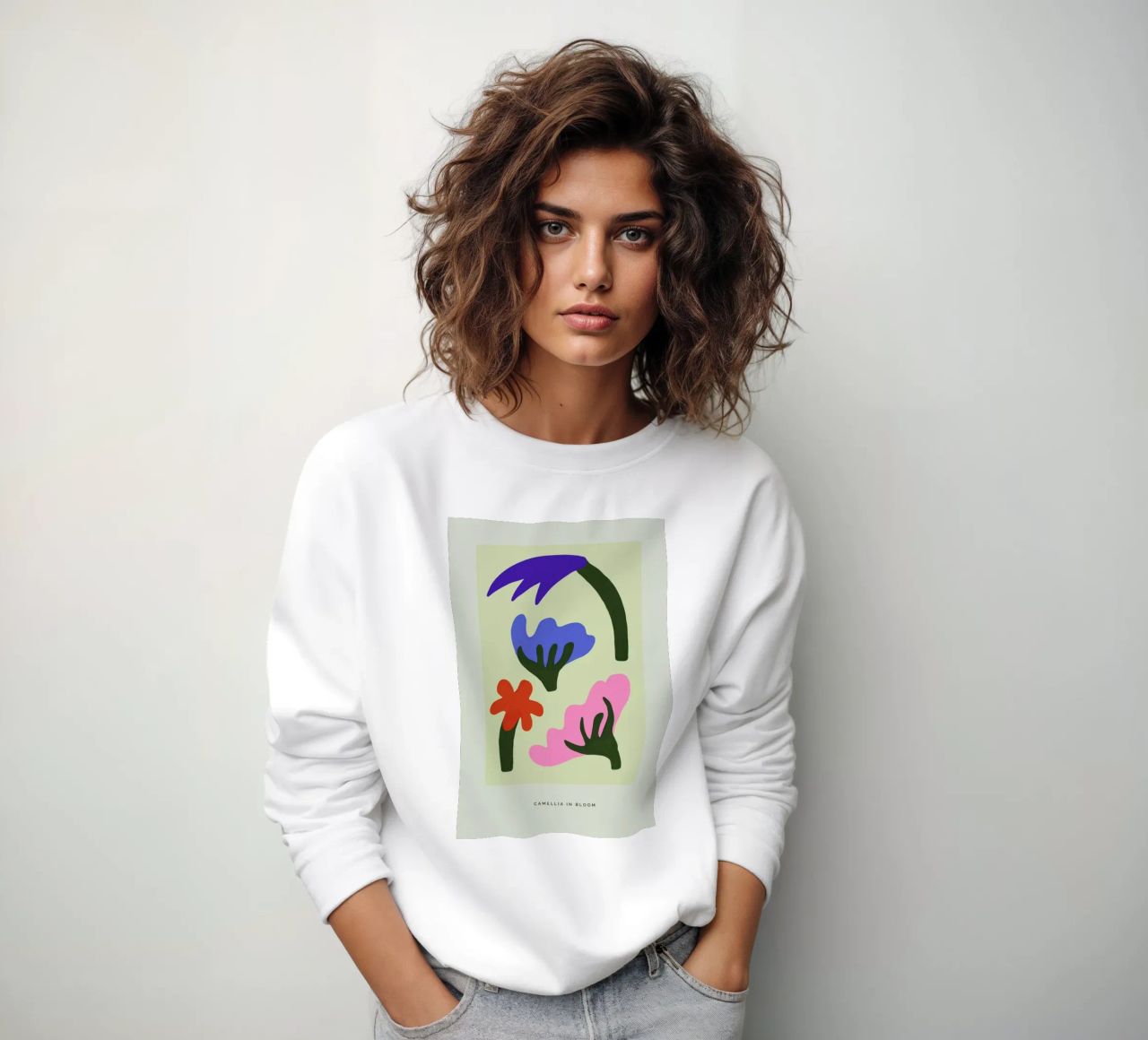 Camellia In Bloom I Sweatshirt von Studio One