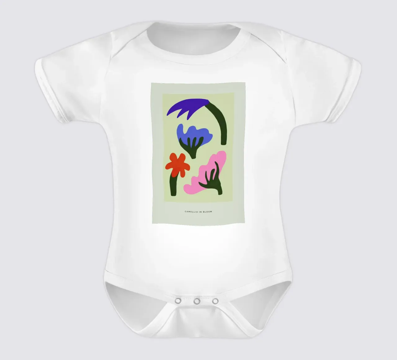 Camellia In Bloom I body neonato maniche corte da Studio One