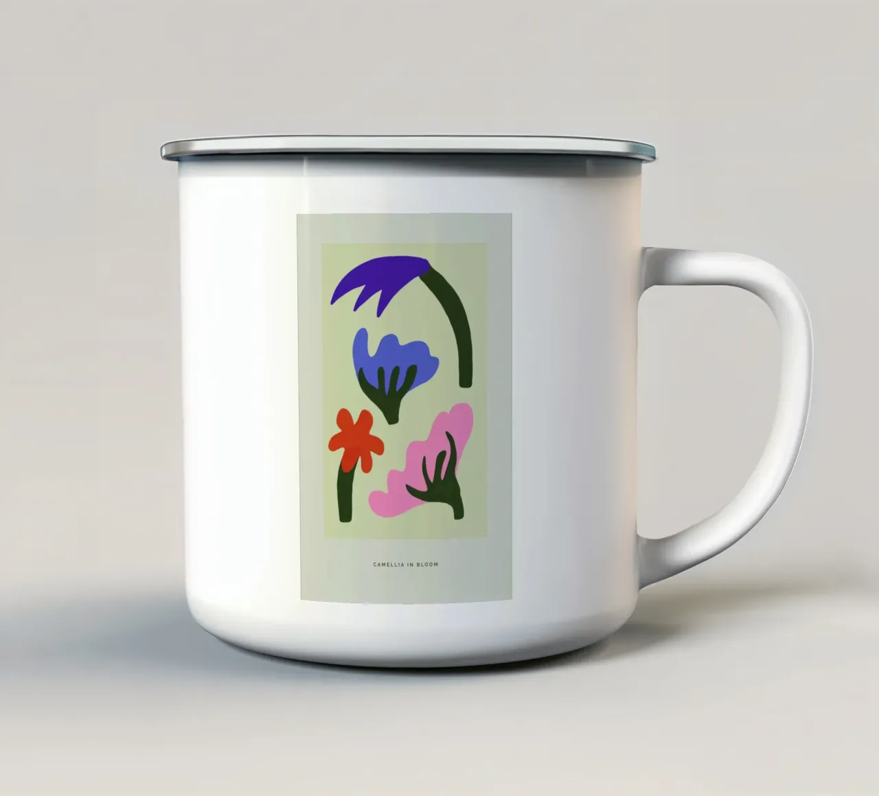 Camellia In Bloom I emaille mok van Studio One