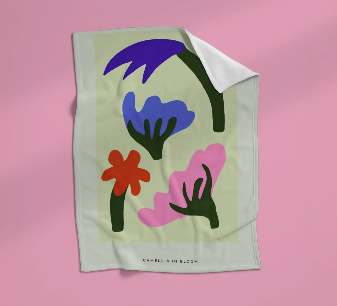 Camellia In Bloom I coperta in pile da Studio One