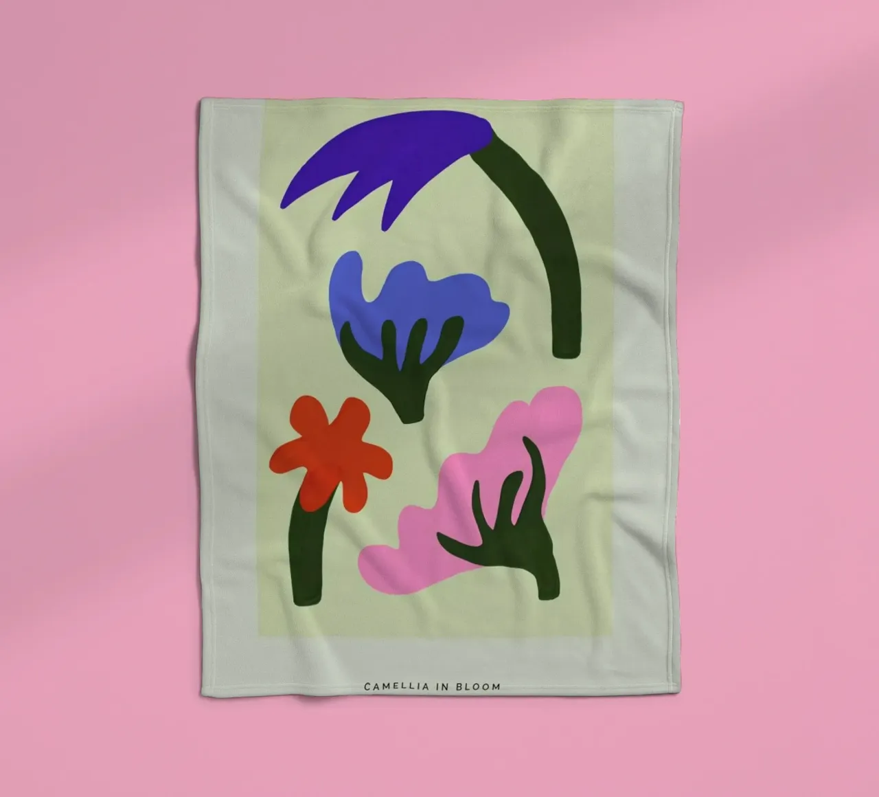 Camellia In Bloom I coperta in pile da Studio One