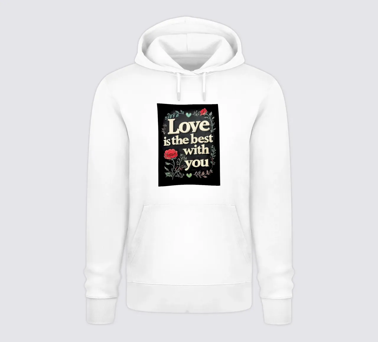 L'amore è migliore con te felpa con cappuccio da ARTVI-SHOP