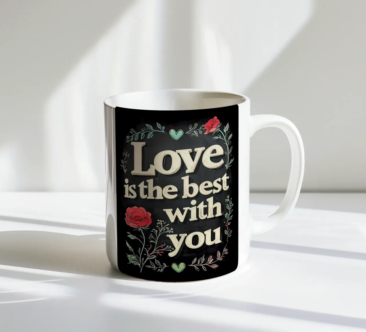Liebe ist besser mit dir Keramik Tasse von ARTVI-SHOP