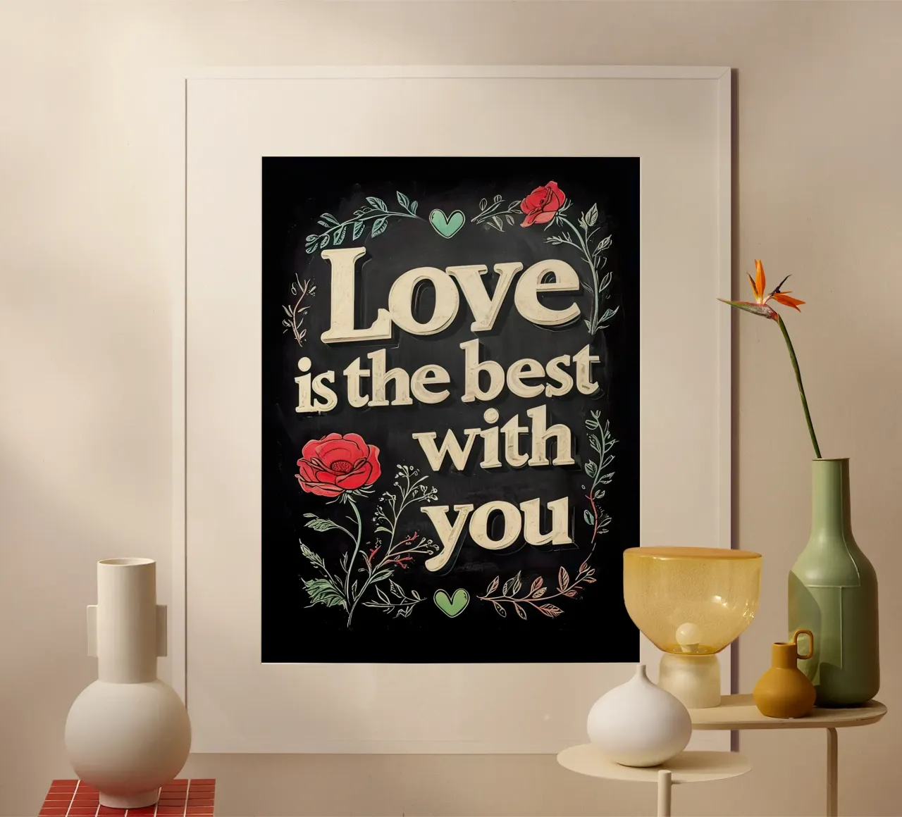 L'amore è migliore con te carta hahnemühle da ARTVI-SHOP