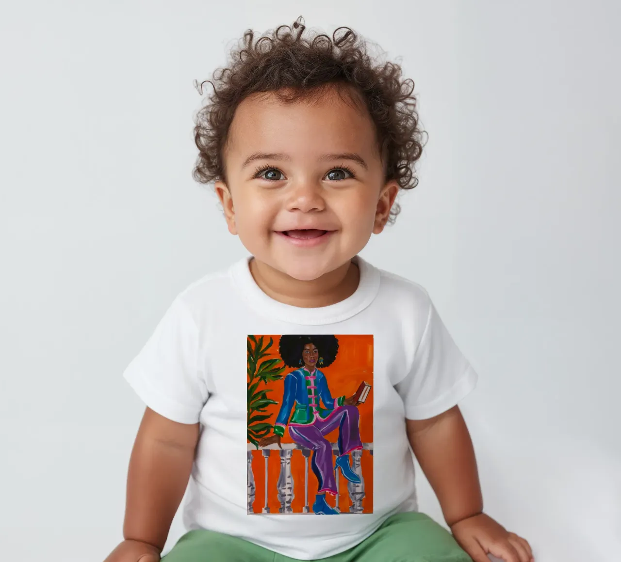 Bold Artistic Ride baby t-shirt by Ebony Carpenter