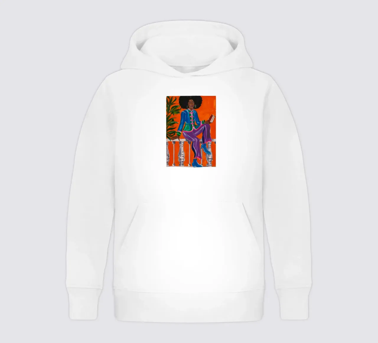 Bold Artistic Ride kids hoodie by Ebony Carpenter