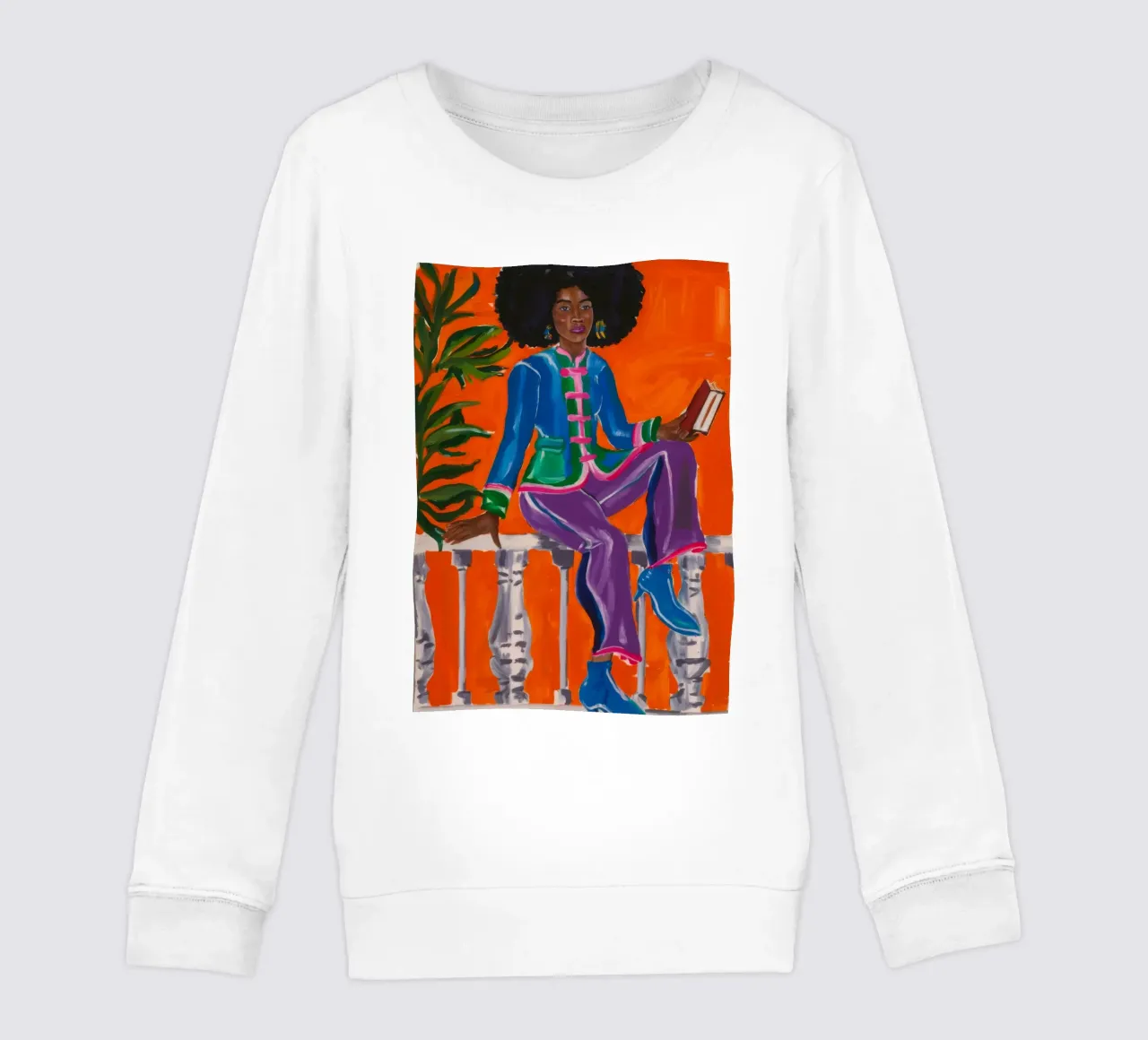 Bold Artistic Ride kids sweatshirt by Ebony Carpenter