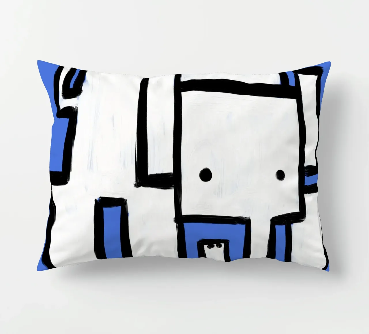 Elephant decorative cushion by Johannes Lott Illustration