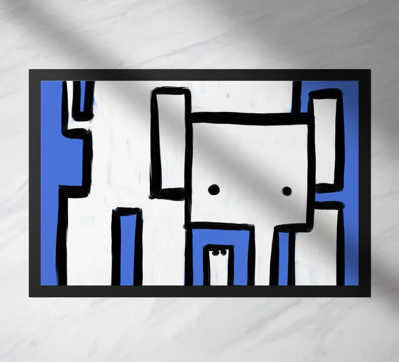 Elephant doormat by Johannes Lott Illustration