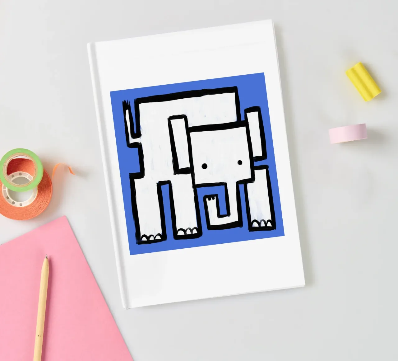 Elephant notebook by Johannes Lott Illustration