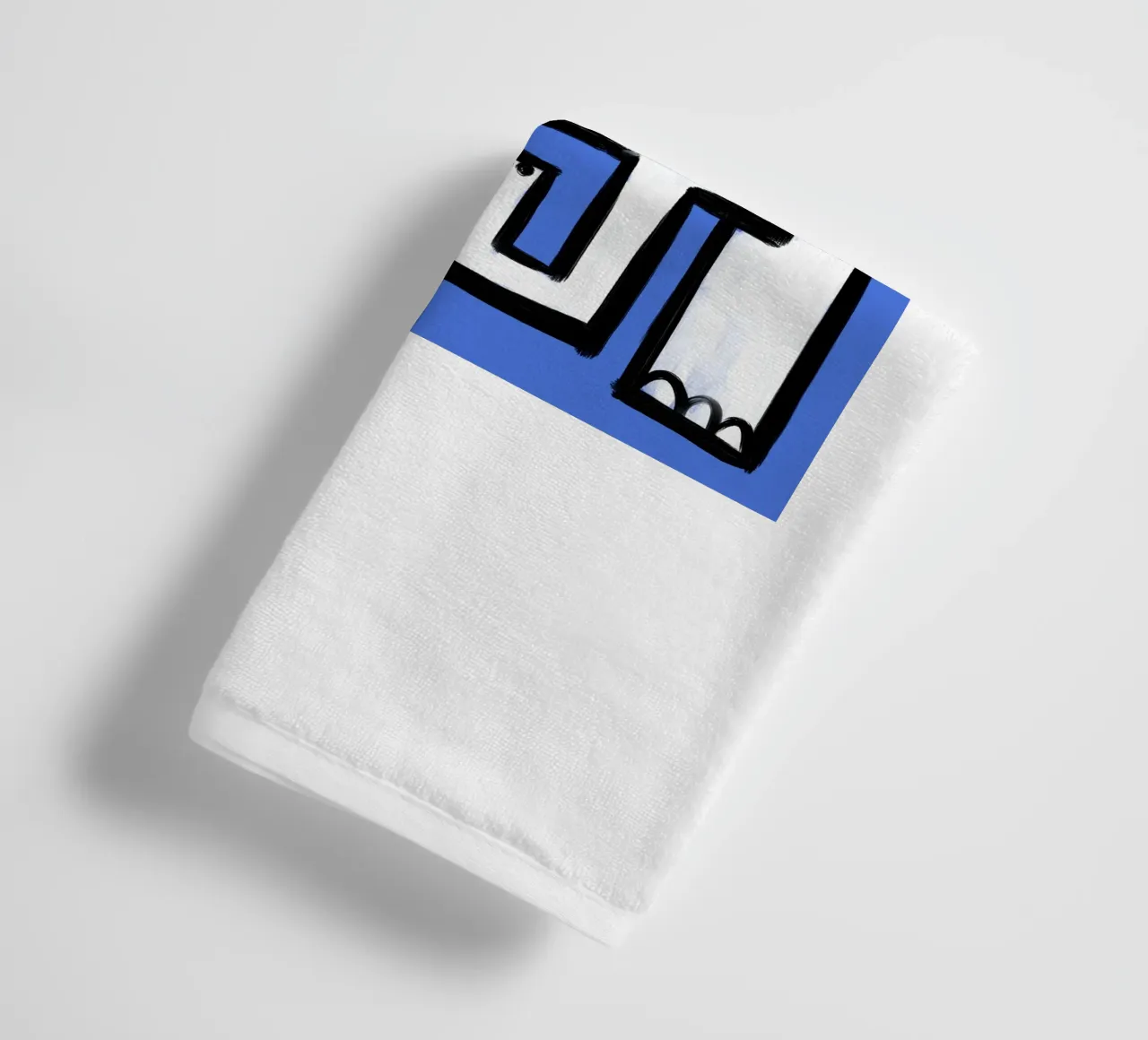 Olifant badhanddoek van Johannes Lott Illustration