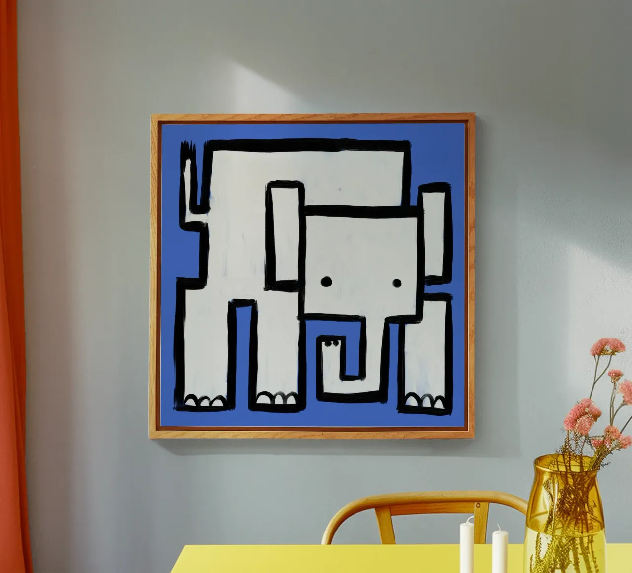 Elefante plexiglass da Johannes Lott Illustration