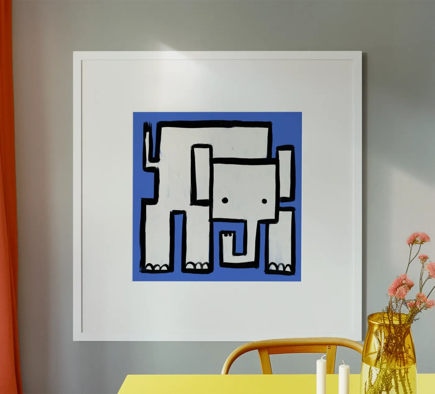 Elephant poster by Johannes Lott Illustration