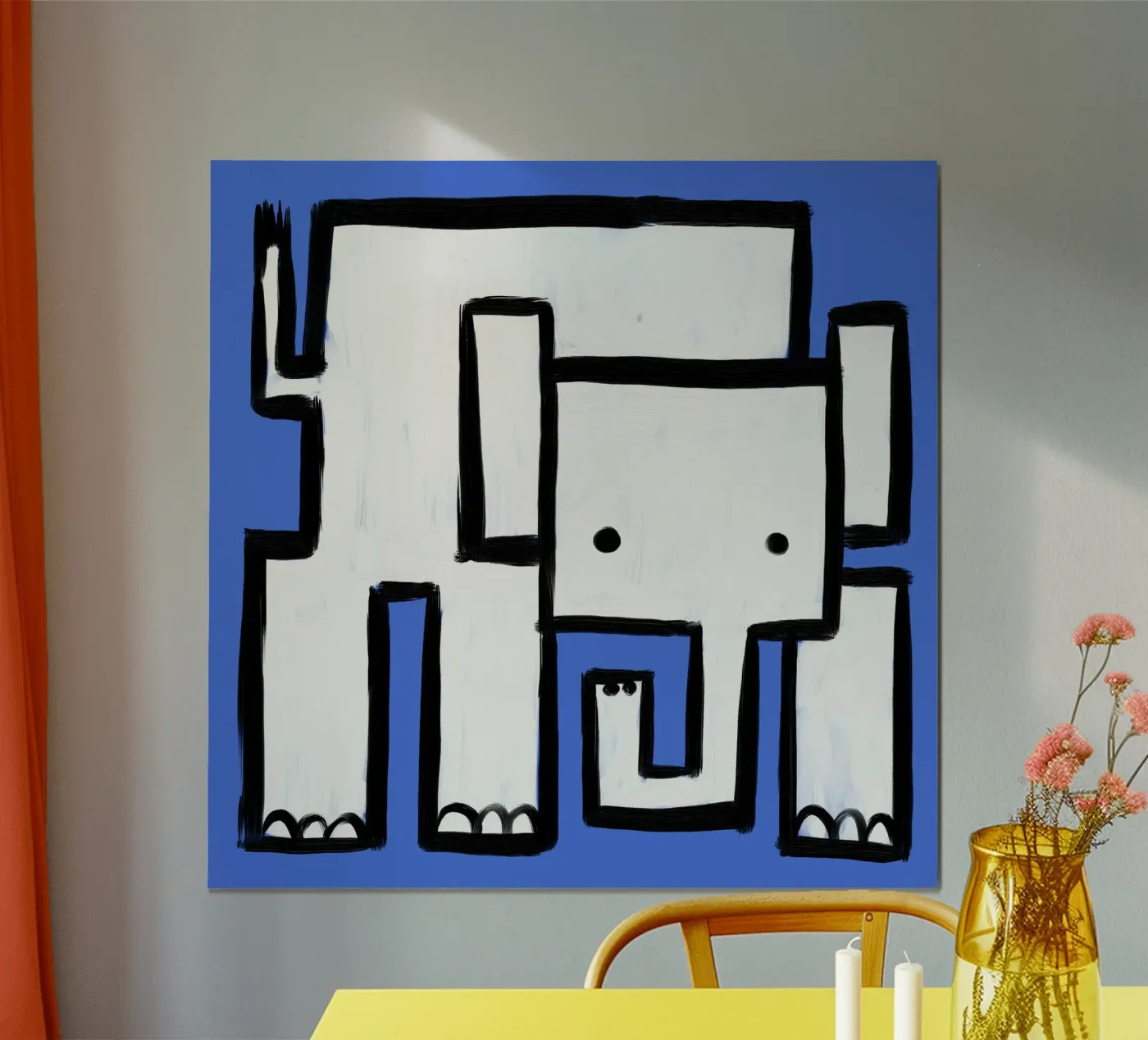 Elephant poster by Johannes Lott Illustration
