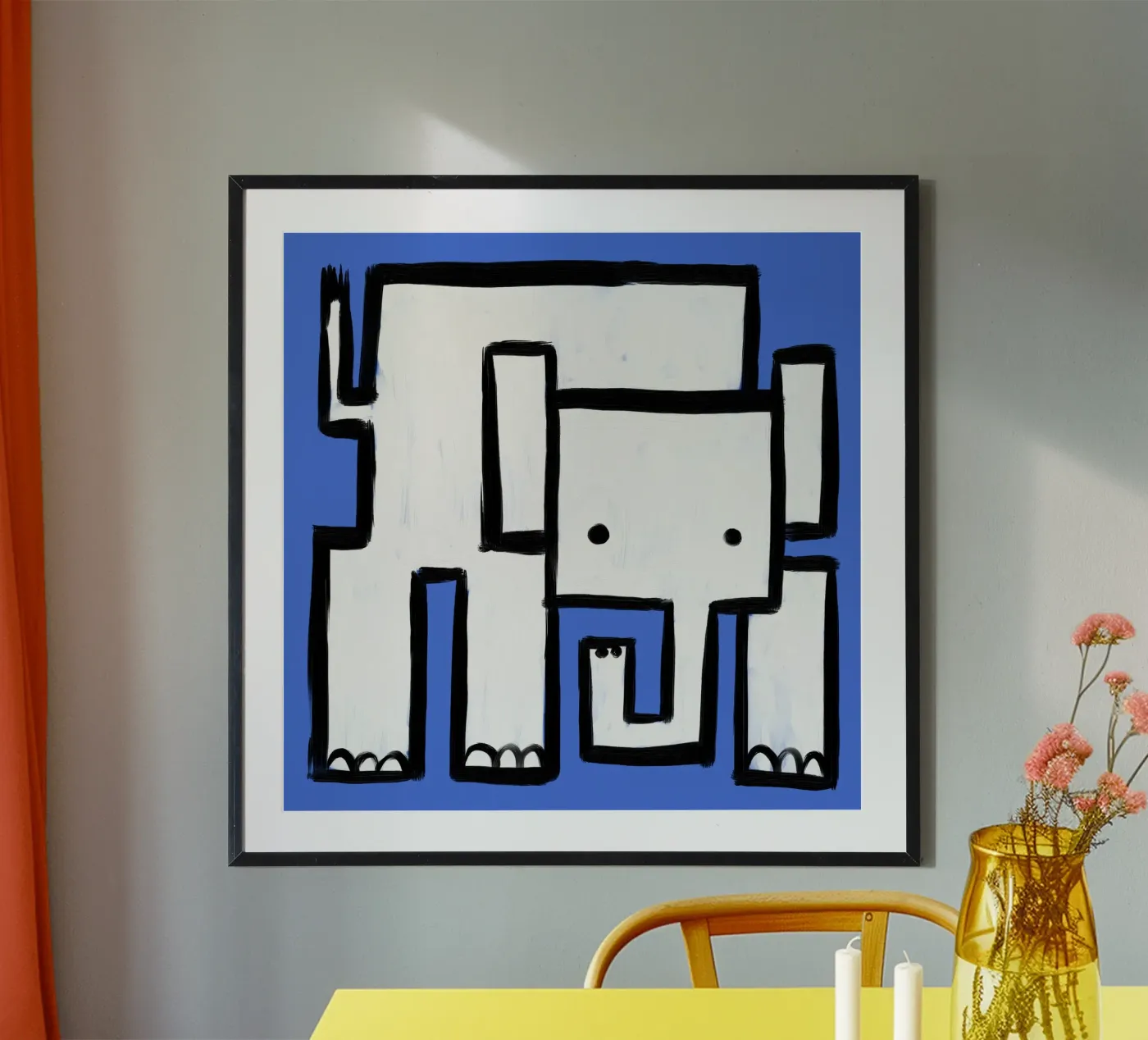 Elephant poster by Johannes Lott Illustration