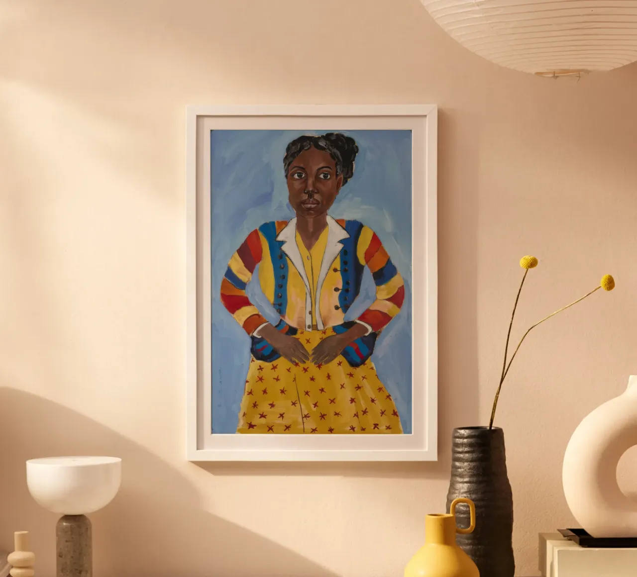 Serena melodia artistica poster con telaio in plastica da Ebony Carpenter