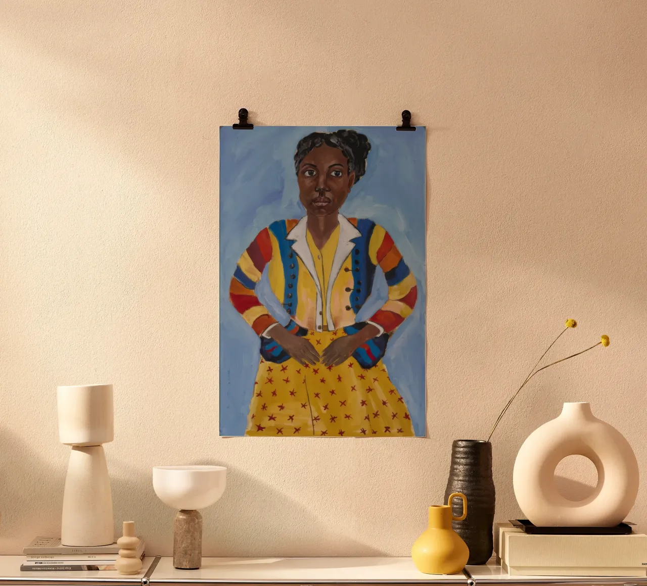 Serena melodia artistica poster con telaio in plastica da Ebony Carpenter