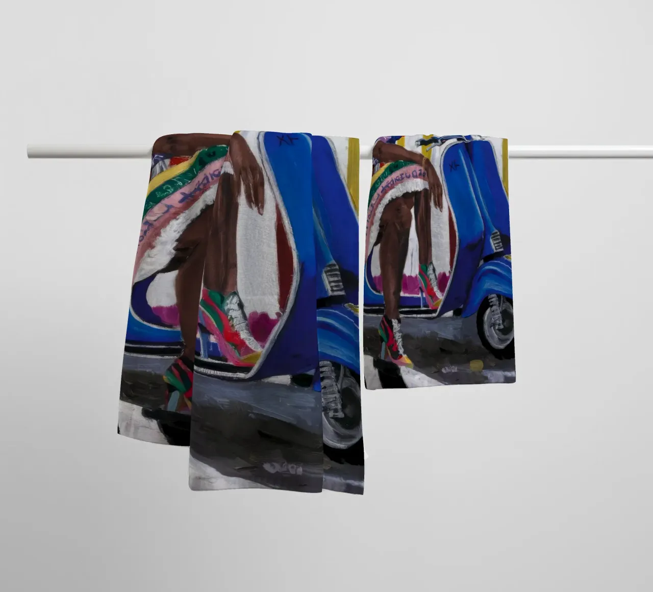 Joyful Artistic Harvest towel by Ebony Carpenter