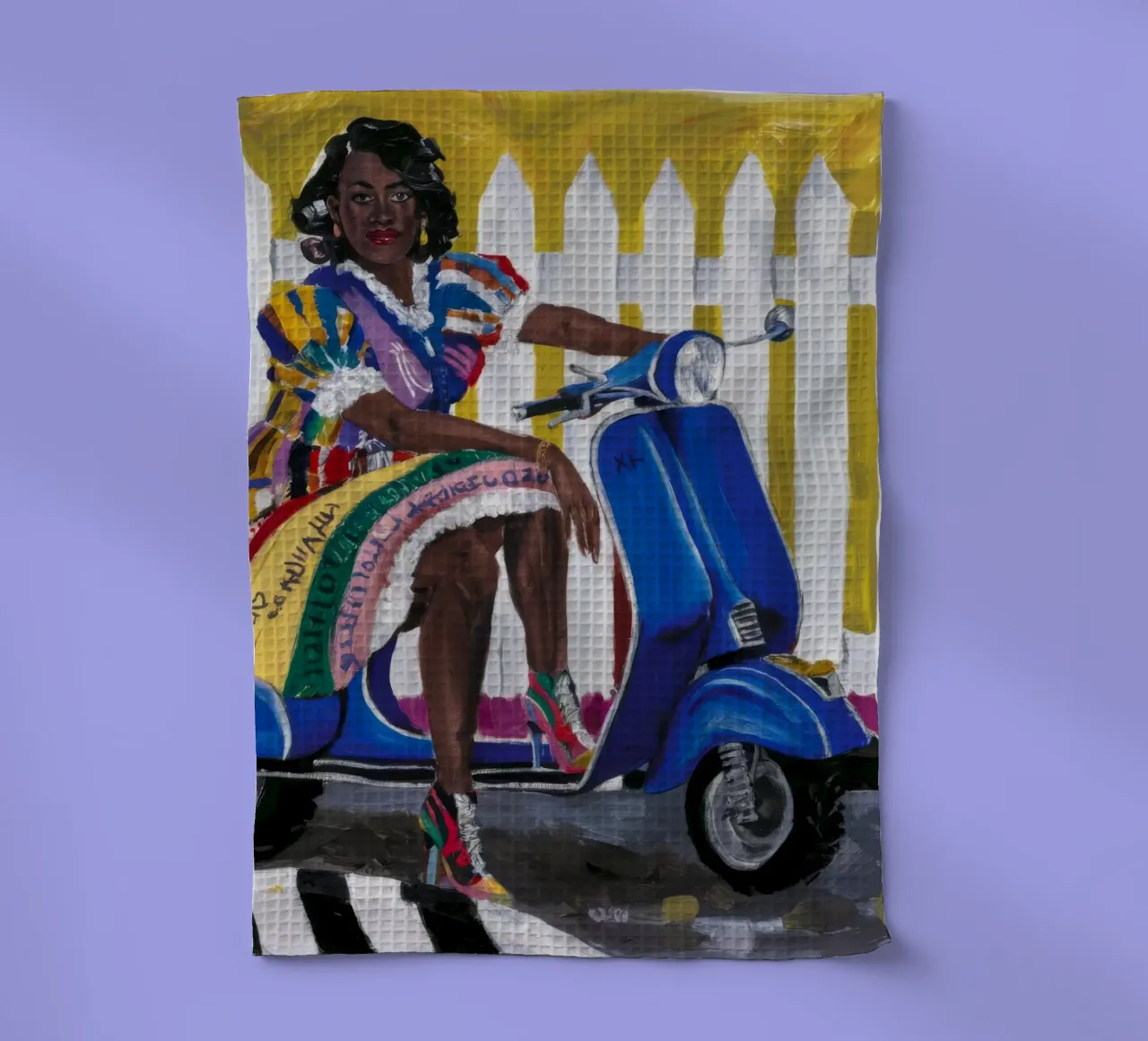 Gioioso raccolto artistico canovaccio da cucina da Ebony Carpenter