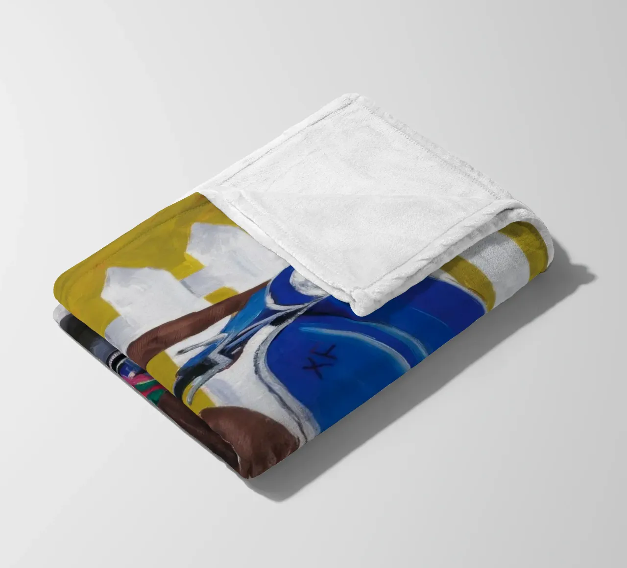 Joyful Artistic Harvest fleece blanket by Ebony Carpenter