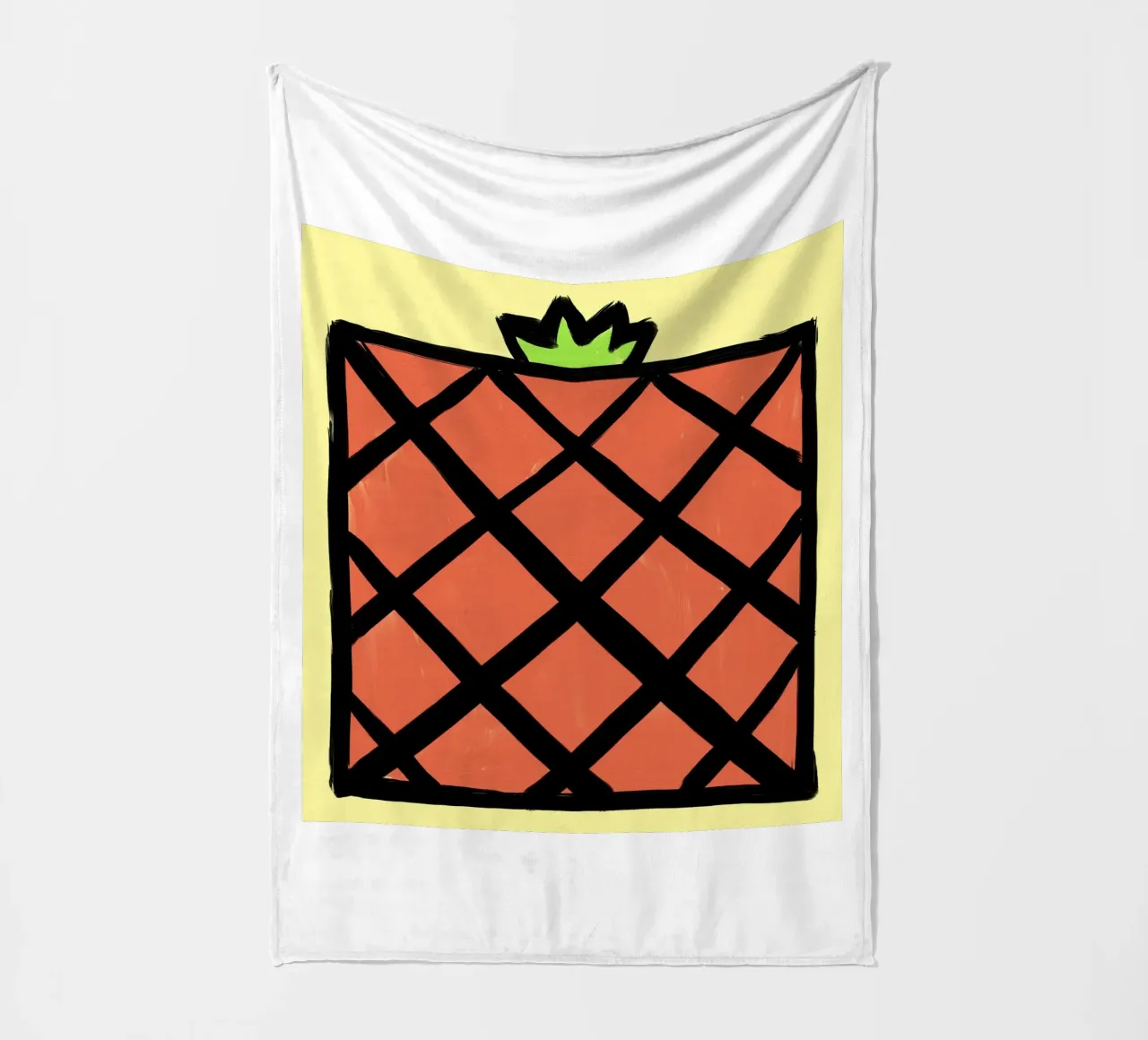 Ananas fleecedeken van Johannes Lott Illustration