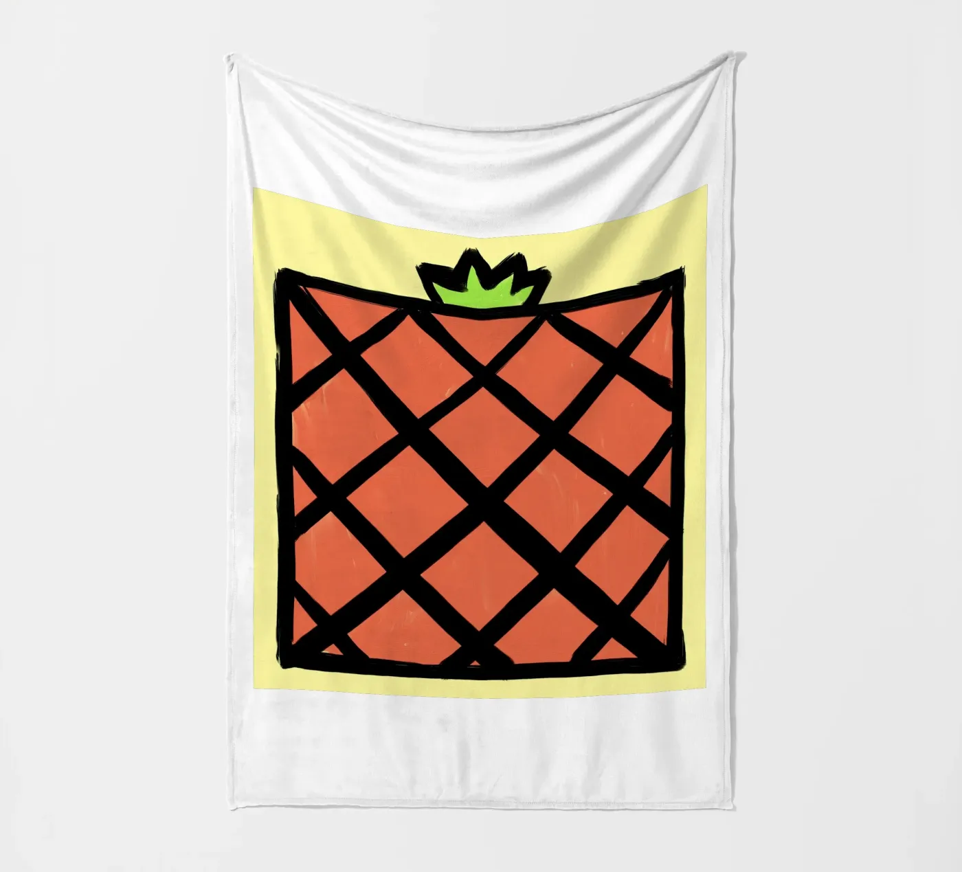 Ananas plaid polaire de Johannes Lott Illustration