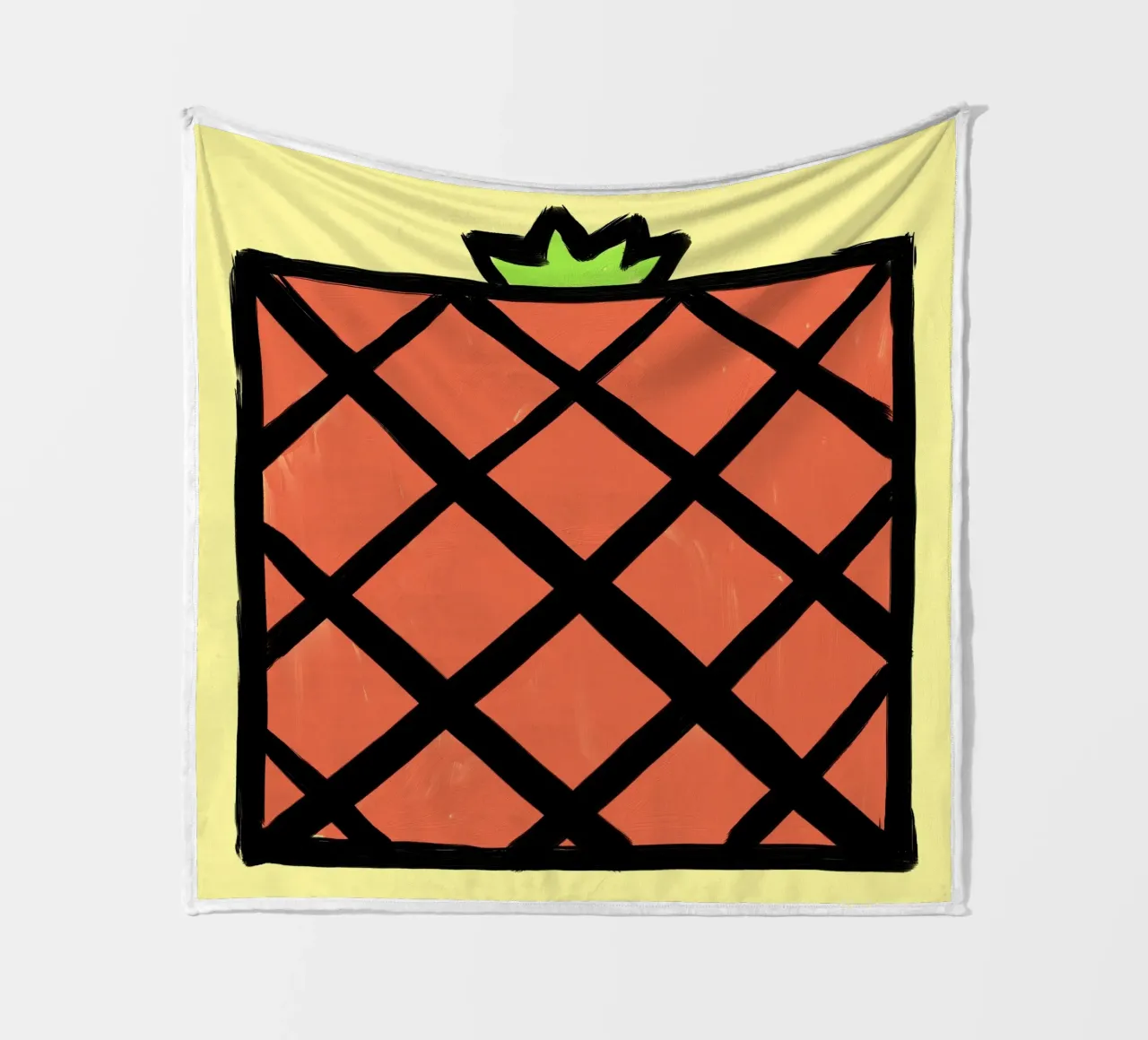 Ananas fleecedeken van Johannes Lott Illustration