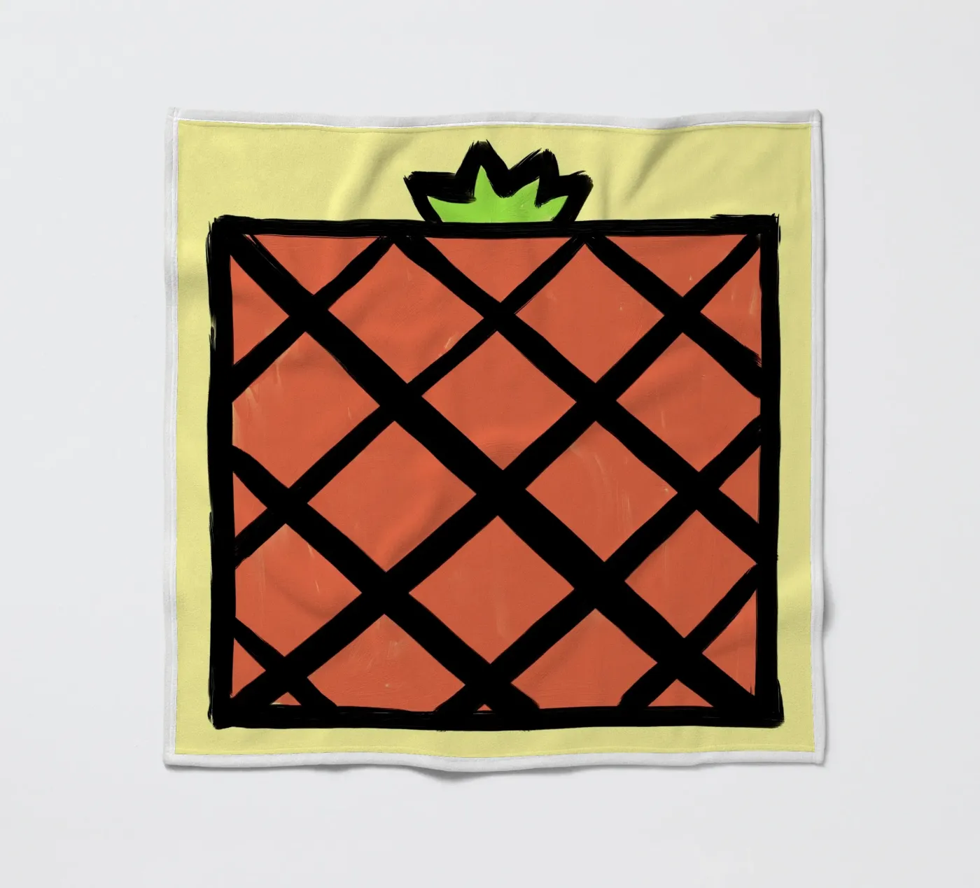Ananas plaid polaire de Johannes Lott Illustration