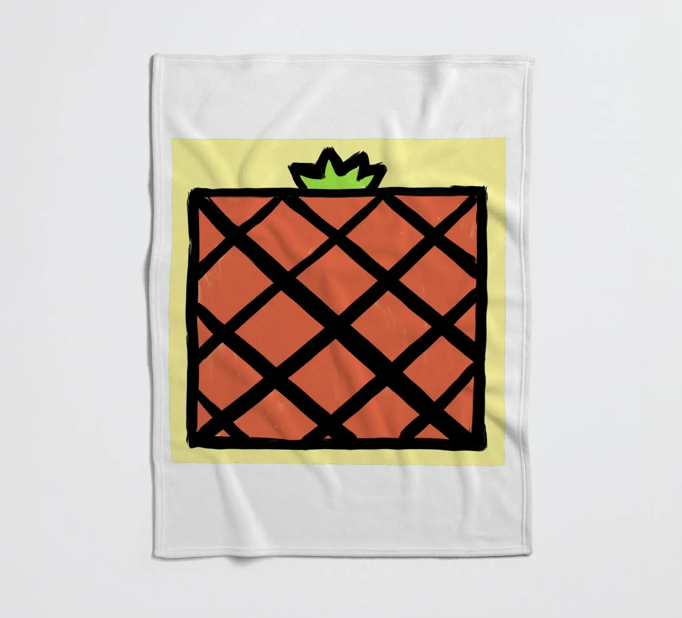 Ananas plaid polaire de Johannes Lott Illustration