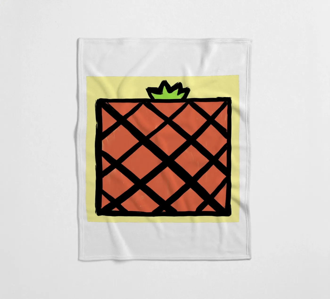 Ananas plaid polaire de Johannes Lott Illustration
