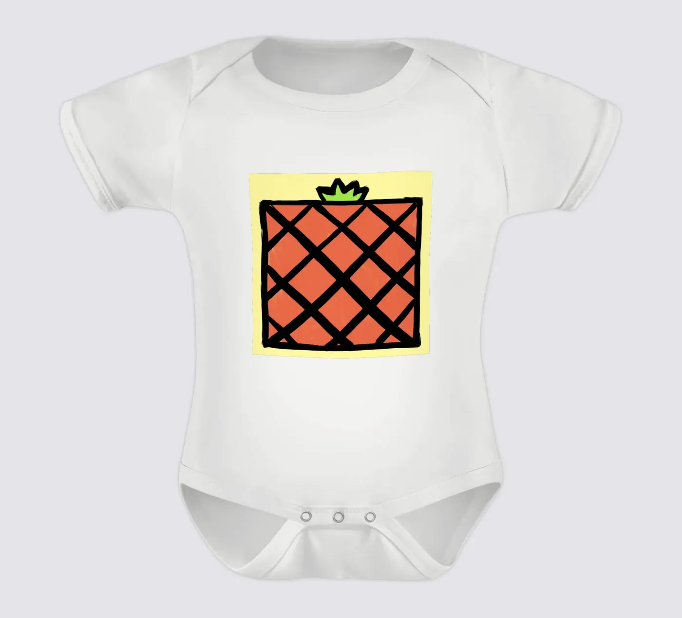 Ananas Kurzarm Babybody von Johannes Lott Illustration