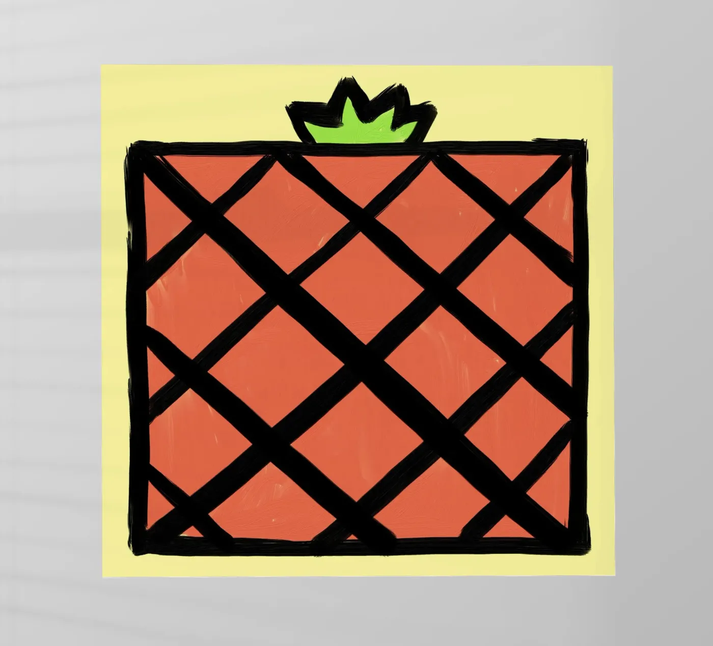 Ananas backlit folie van Johannes Lott Illustration